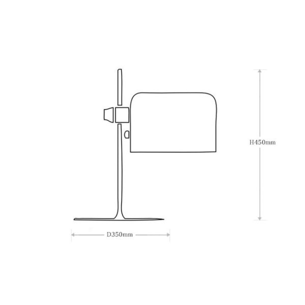 Italy Olucecoupe Designer Table Lamp Retro Creative Living Room Study Hotel Bedside lamp(WH-MTB-271)