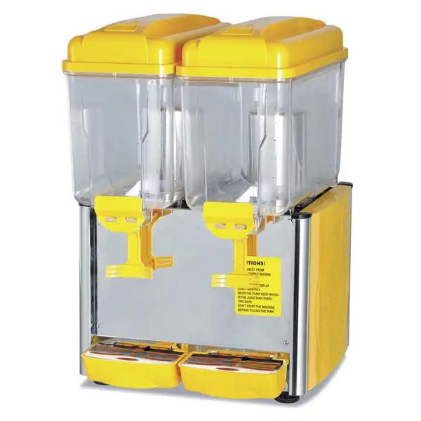 Dispensador de bebidas frias amarelo 12L Dispensador de suco de aço inoxidável