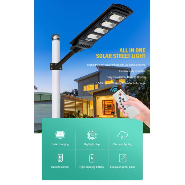 50-300Watt 4.5V Motion Sensor Solar Street Light / Solar Garden Street Light