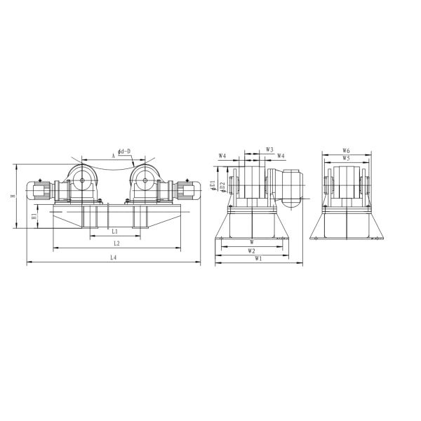 Conventional Heavy Duty 250 Ton Welding Positioner Rotator Mahcine 250mm