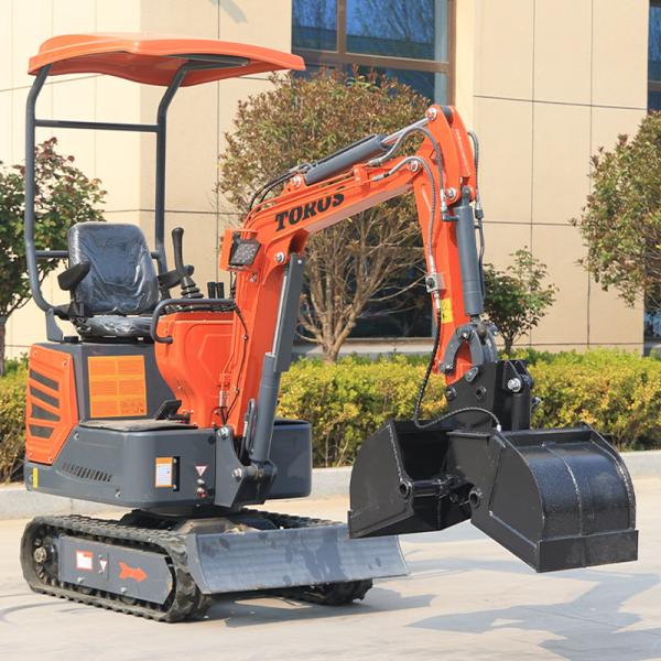 Equipamento verde de mini-excavadoras diesel de 1,2 t Máquinas de movimentação de terra