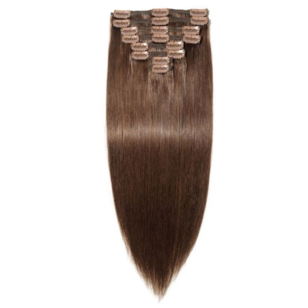 Experience the Advantage of Straight Human Hair Clip In Extensions Soft and Shiny