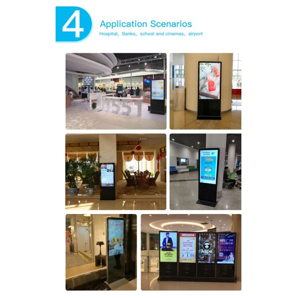 OEM ODM Floor Standing Digital Signage 55 Inch Advertising Kiosk