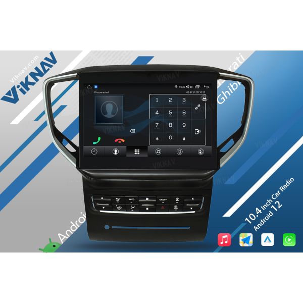 2013-2017 Maserati Ghibli Послепродажное радио беспроводное Carplay Android 10,4 дюйма