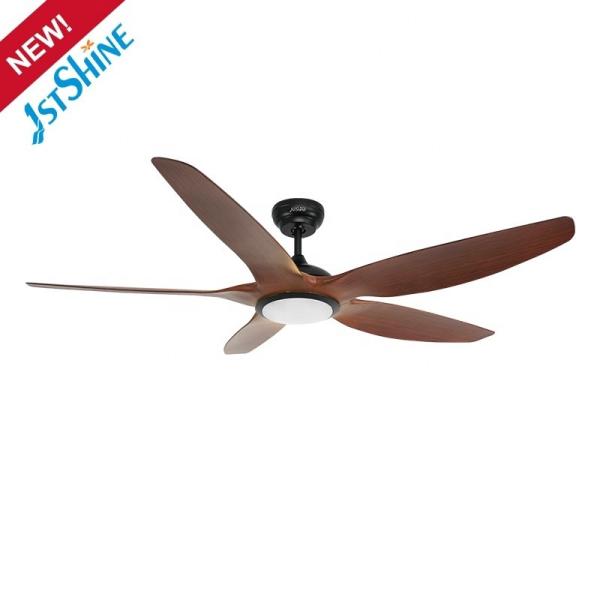 60-inch 5 Plastic Blade LED Ceiling Fan with Remote Control and Modern Design Style