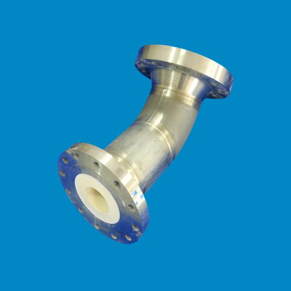 Industrial Ceramic Lined Carbon Steel Pipe Elbows High Hardness ODM