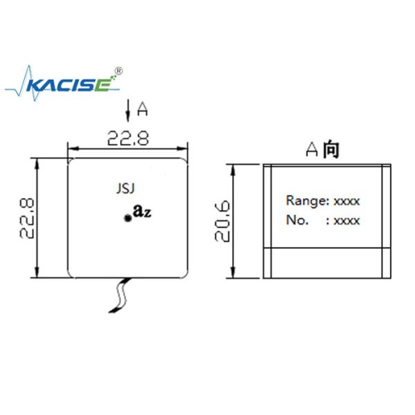 Magnetic Suction Linear Accelerometer Sensor with Uniaxial Module and ±10 g Range for Vibration Performance