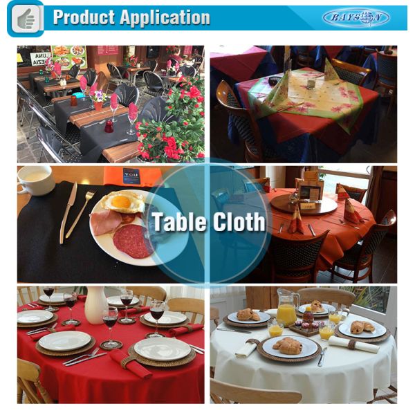 Ткань Нонвовен скатертей индивидуального единообразия упаковки международного стабилизированного устранимая