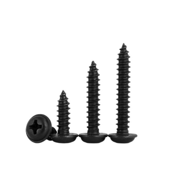 Parafusos de aço inoxidável DIN7981 Phillips, cabeça transversal de panela, auto-apertador, para metal de madeira