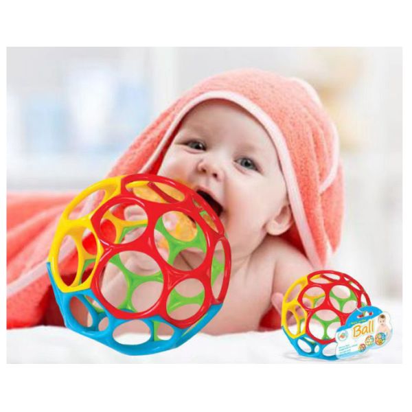 Other Educational Toys Silicone Hand Ball Baby Teether Rattle Toy for 6-12 Months