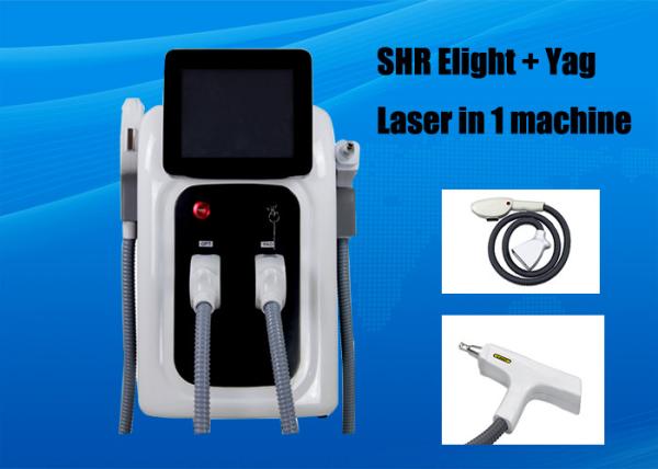Elight SHR Hair Removal Machine , Portable Yag Laser Tattoo Removal Equipment