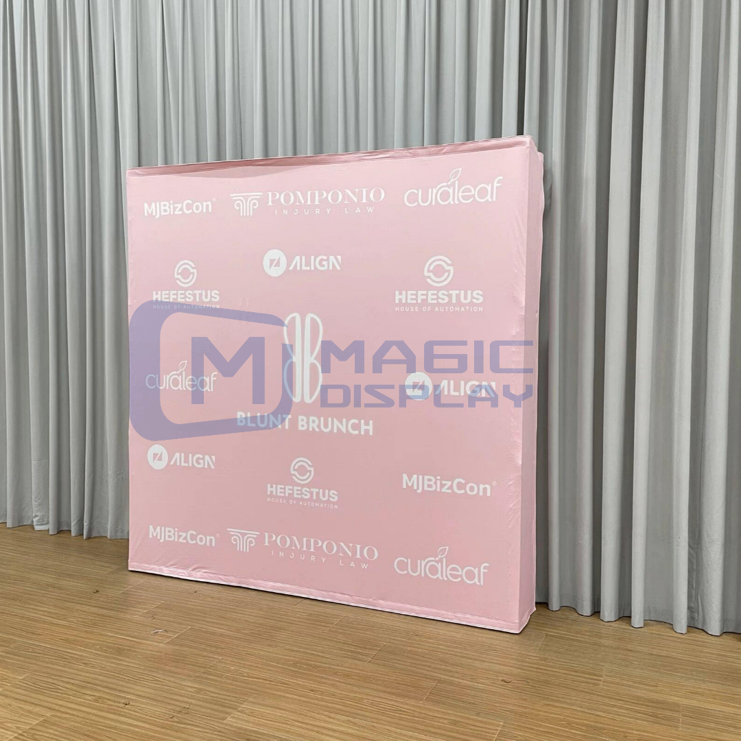 10ftX8ft Portable Pop Up Display tension fabric trade show display Backdrop