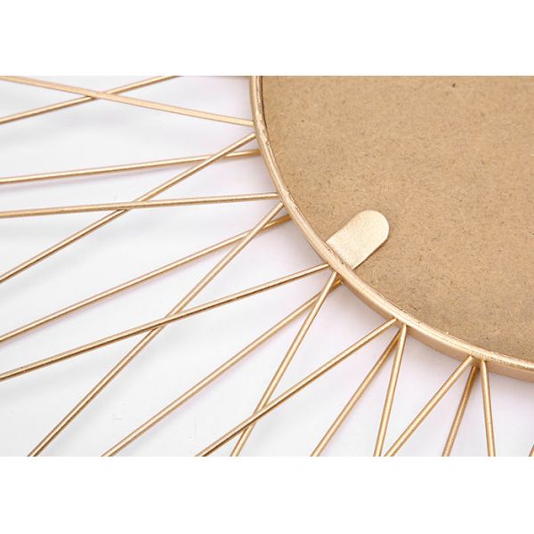 Hanging  Sunburst Vintage Bird Metal Wall Art Mirror