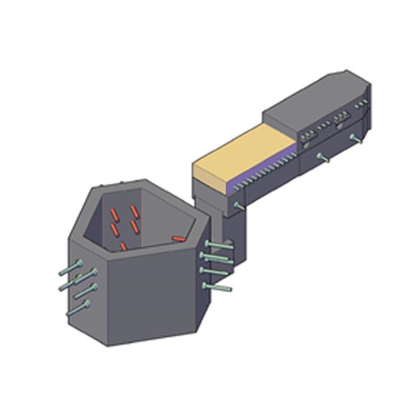 Структура электрической стеклянной печи 3 t/дня энергосберегающая простая