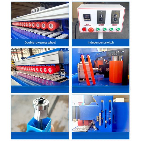 7m/min Solución de muebles de paneles Máquina automática de bandaje manual de borde de madera