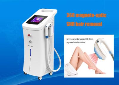 Vertical IPL Hair Removal Machine , 360 Magneto - Optic Skin Rejuvenation Device
