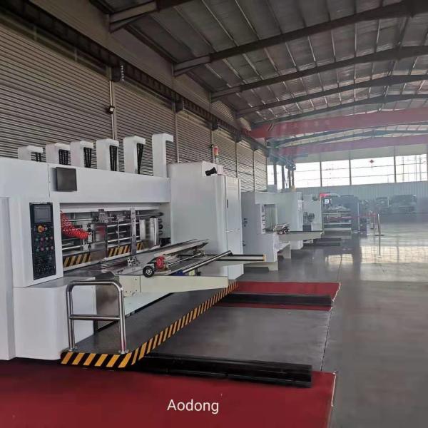 37.5KW Corrugated Box Equipment , Rotary Die Cutting Machine For Corrugated