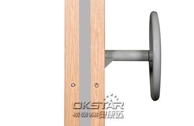 wooden street lamp outdoor fitness upper limb exercise trainer