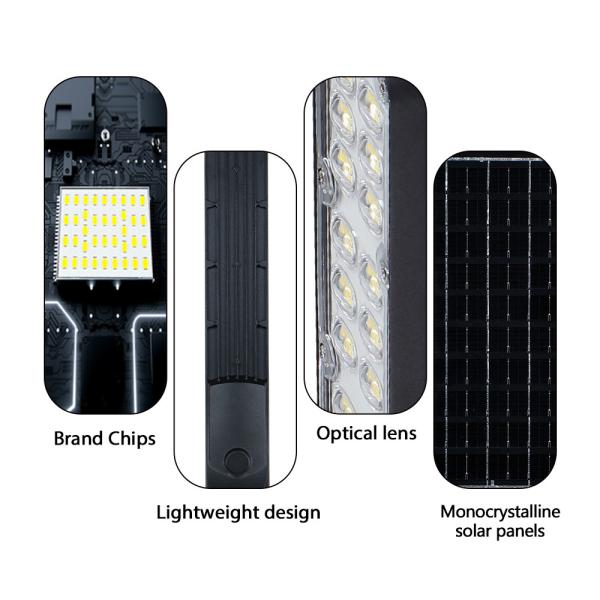 Waterproof Explosion Proof Outdoor 60w 100w 150w 200w High Quality Aluminum Lifepo4 Battery 6500k Solar Street Light