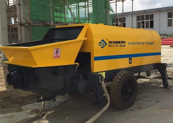 Ready Mix Peristaltic Concrete Pump , Electric Mini Concrete Pump Machine