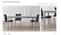 Dt-914 Table de salle à manger vitrée 1100 ((+300+300) * Largeur de 700 mm Avec un design moderne