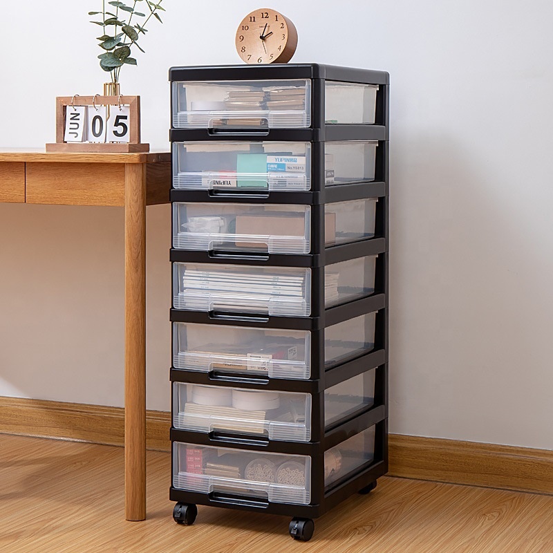 Office File Cabinet Plastic Multi-Layer Collating Drawer Storage Box Floor Storage