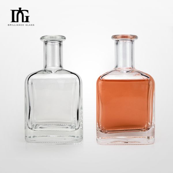Customizable Logo Accepted 350ml Glass Bottle for Wine Spirit Liquor