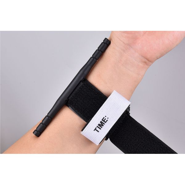 Dansky High Quality Black Cat Thicker Rod Tourniquet Eco-Friendly 100% Nylon Strong Adhesive Manual Hook and Loop Tape