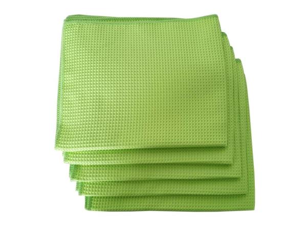 O waffle seco rápido de toalha do waffle de Microfiber tece o pano de limpeza do carro de Microfibre