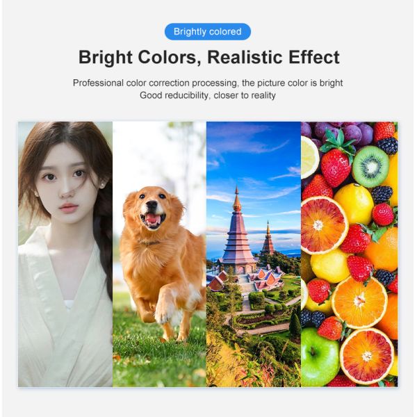 FCOLOR 500ML Bottle Ink Inkjet 4 Colors Pigment Ink for Epson TM C3500 C3510 C3520 ColorWorks Inkjet Printer