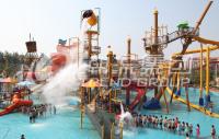 Combinaison drôle de glissières d'eau d'amusement de terrain de jeu d'Aqua avec la plus grande glissière d'eau pour la famille