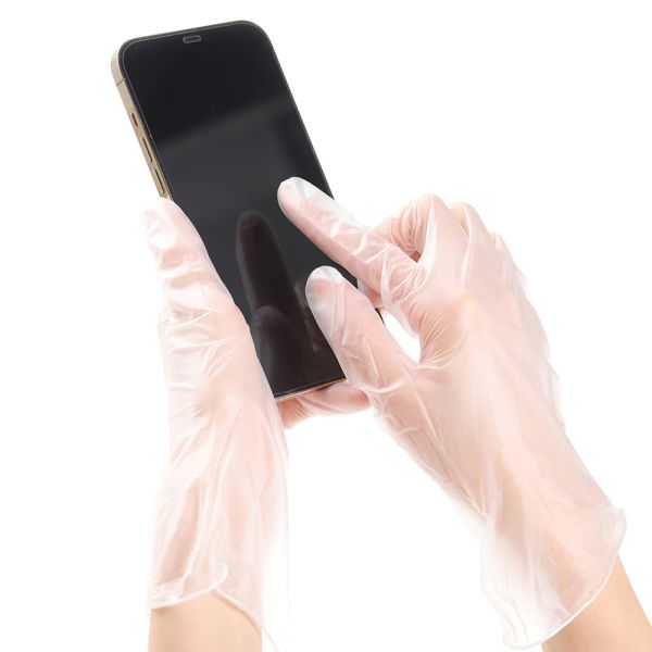 Waterproof Disposable Vinyl Gloves Transparent Use For Kitchen