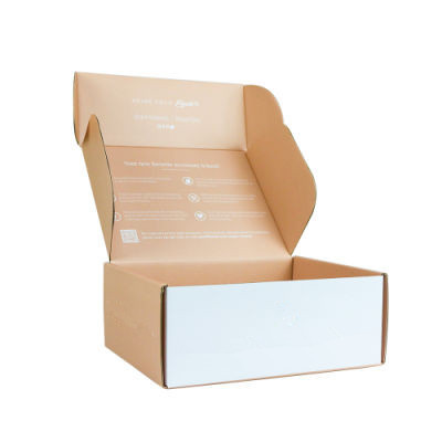 Eco Friendly Food Packing Boxes Custom Colored Printed Flat Corrugated Packaging Box