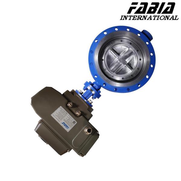 Válvula de borboleta industrial de vedação elétrica de grande diâmetro