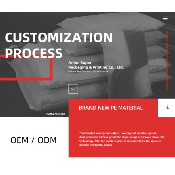 Custom Cpe Frosted Zipper Packaging Bag Plastic Clear Zip Bag