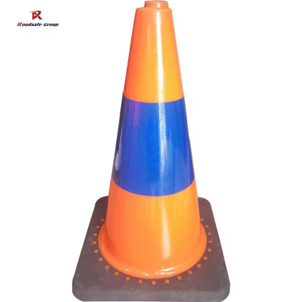 PVC Flexible Traffic Cones 45cm Height Road Warning Plastic Safety Cones