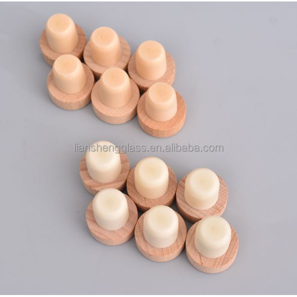 Couvercles de bouteilles de vin en bois sans déversement bouchons à T-plug bouchon de bouteille bouchon de bouchon de bouchon de vin rouge