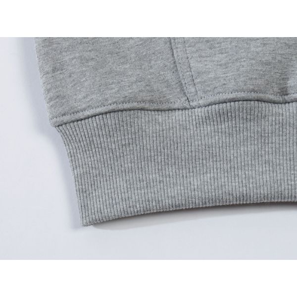 160gram Cotton SGS Anti Pilling Athletic Pullover Hoodie Embossed Zip Unisex