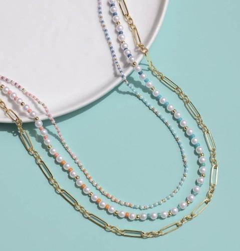 18in 925 Sterling Silver Chain Necklace 2.2mm Width 18K Gold Chain Necklace
