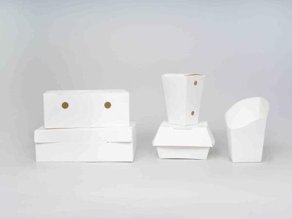 Biodegradable Foodservice Disposables Eco Friendly Kraft Paper Food Container Packaging
