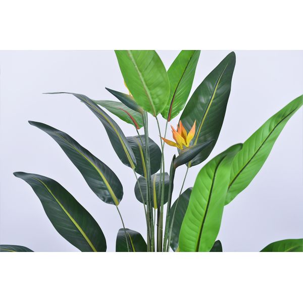 Haihong Factory Wholesale Plastic Decorative Plants 4ft 6ft Bird of Paradise Artificial Plant for  Cafe Shop Decoration