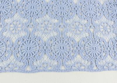 Guipure Dying Lace Fabric With Floral Water Soluble Lace Design For Dress Factory