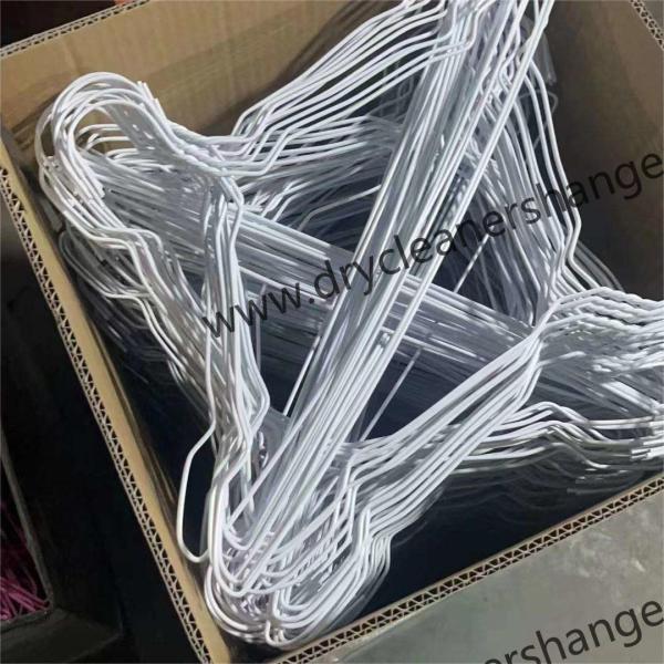 Customized Plastic Coated Wire Hanger Durable Strength White Blue Yellow Or Customized 650 Cartons / 20ft Container