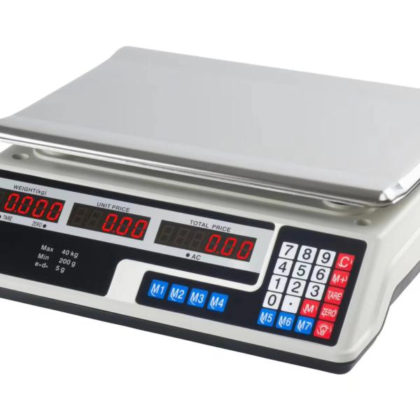 Balance de pesage électronique numérique de haute précision en plastique ABS et acier inoxydable, 40KG et 30KG, pour supermarché, cuisine et usage domestique