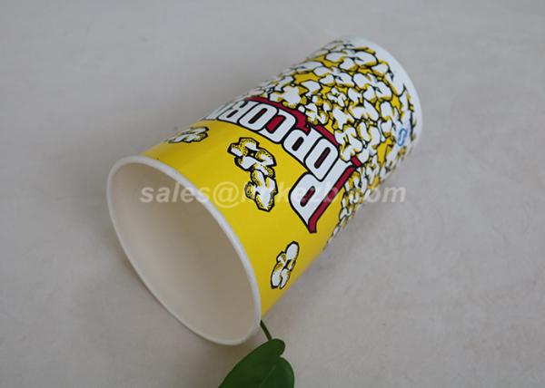 OEM PLA Lined Insulated Disposable Coffee Cups Double Wall For Popcorn