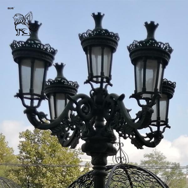 Garden Lamp Cast Iron Light Poles Antique Outdoor/Indoor Street Decorative
