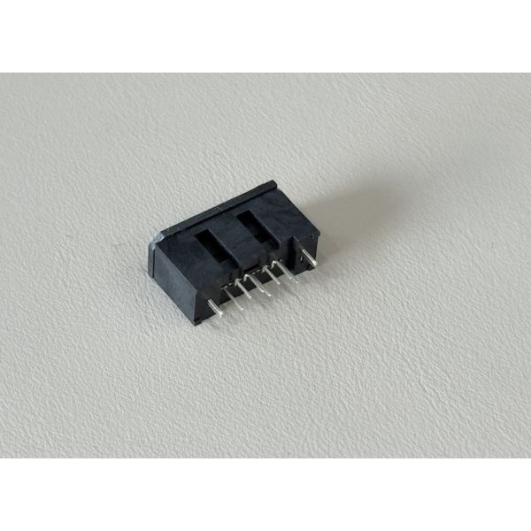 1.27mm PCB male header connector, 7 pin right-angle gold-plated double row electrical signal connector for SATA interface server storage automotive electronics power and data transmission