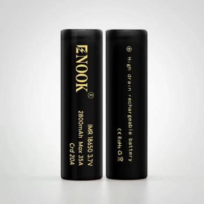 Bateria de lítio de alta qualidade 2800mah 18650 bateria recarregável de 3,7v