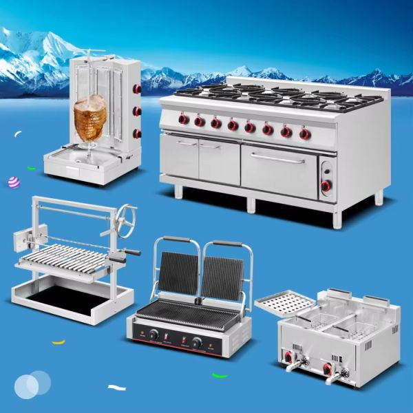 Restaurant Commercial Gas Griller 304 Stainless Steel Material