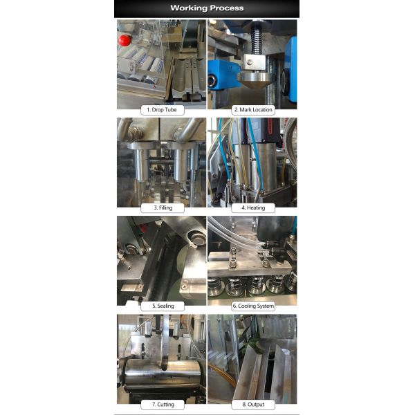 Crème glacée de la machine de remplissage de Jelly Yogurt Automatic Tube Sealing 220V Sugar Honey